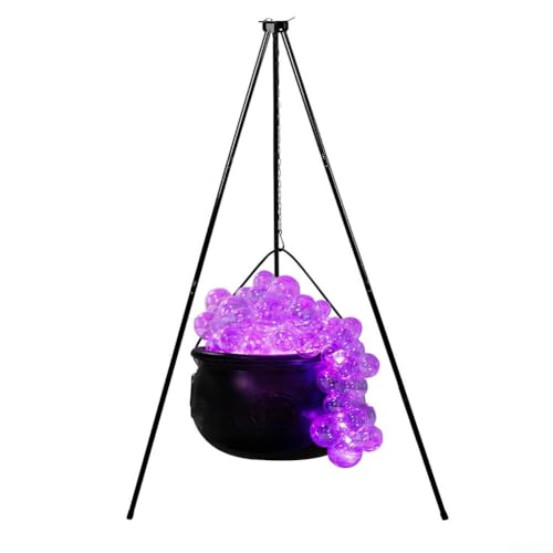 Spooky Halloween Bubbling Pot Set mit transparenten Kugeln und Batterie für einzigartige Party Dekor (A) von LUCKCDUO