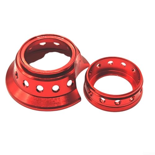 Stilvoller CNC-Dekorring für DAIWA Baitcast-Rollen passend für TATULA, STEEZ, ALPHAS Modelle (rot) von LUCKCDUO