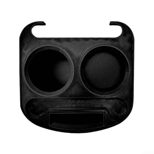 Tragbarer Campingstuhl Armlehne Tablett mit Getränkehalter Clip On Klappstuhl Tablett für Outdoor Camping Wandern Strand schwarz von LUCKCDUO