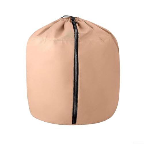 Übertopf für den Winter als Frostschutz, isoliertes Oxford-Gewebe und Perl-Baumwollmaterial für kleine Sträucher und Töpfe gegen kaltes Wetter (braun 45 x 70 cm) von LUCKCDUO