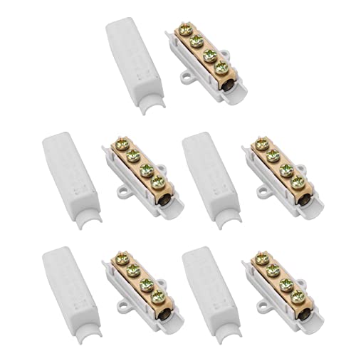 5 Stück Drahtverbinder Messing Leiter Doppelschrauben ABS Shell Butt Wire Terminal Block 1000 V 100 A Schnellanschluss Drahtverbinder 5 Stück Drahtverbinder Messing Leiter Doppelschrauben ABS Shell Butt Wire Terminal Block 1000 V 100 A Schnellanschluss Drahtverbinder von LUCKDANO