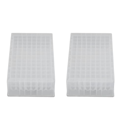LUCKDANO 10pcs Deep Well Plate 96 Wells 2,2 Ml PP Plastik Laborspeichermikroplate mit Alphanumerischen Codes mit Hoher Kapazitätscodes Einfache Überwachung für Verschiedene Anwendungen LUCKDANO 10pcs Deep Well Plate 96 Wells 2,2 Ml PP Plastik Laborspeichermikroplate mit Alphanumerischen Codes mit Hoher Kapazitätscodes Einfache Überwachung für Verschiedene Anwendungen von LUCKDANO