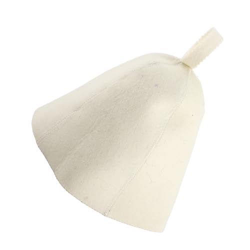 LUCKDANO Beige Woll Sauna Hut Cap Russische Banya Hut Hang Loop Supply LUCKDANO Beige Woll Sauna Hut Cap Russische Banya Hut Hang Loop Supply von LUCKDANO
