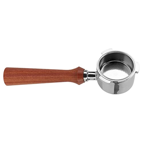 LUCKDANO Bottomless Portafilter, Espressomaschinenzubehör -Zubehör Portafilter mit Filter 51mm Kaffeemaschine Bottomless Filter Express Maschinen Zubehör (F Jacoranda) von LUCKDANO