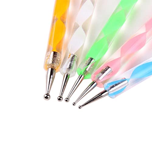 LUCKDANO Doting Stift Bequeme Handgefühl Acrylmaterial Spiralmuster Nagellack Doting Stift für Nagelkunstmodellierung Ton -Werkzeug von LUCKDANO