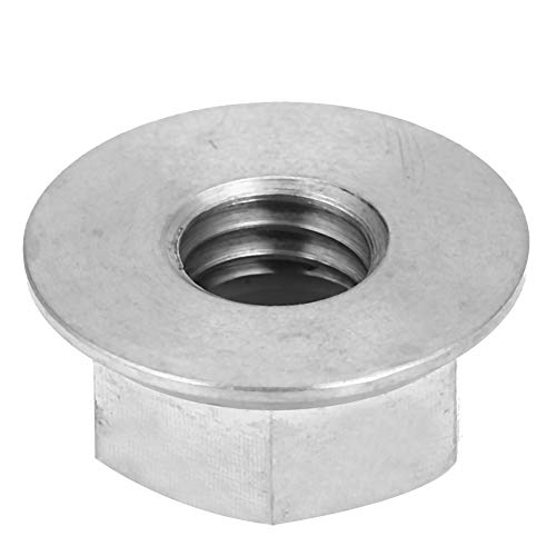 LUCKDANO Flanschmuttern, Flanschverriegelungsmuttern mit Fester Verbindung 1pc Titanlegierung Sechskant Flansch Lock -Nüsse für Fahrradmotorrad (M8x1.25) von LUCKDANO
