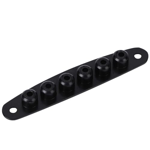 LUCKDANO Gitarrenschnur durch Teller Langlebiger Zinklegungs -Bass -Gitarren -Teile (BLACK) von LUCKDANO