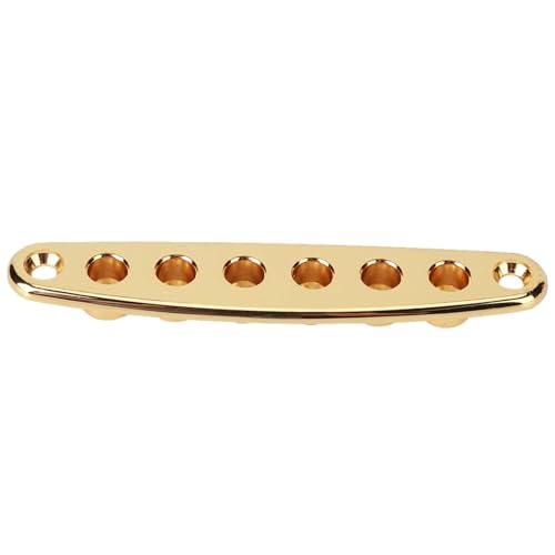LUCKDANO Gitarrenschnur durch Teller Langlebiger Zinklegungs -Bass -Gitarren -Teile (GOLD) von LUCKDANO