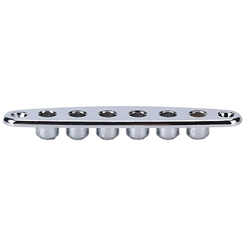 LUCKDANO Gitarrenschnur durch Teller Langlebiger Zinklegungs -Bass -Gitarren -Teile (SILVER) von LUCKDANO