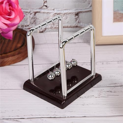 LUCKDANO Pendel, Perpetual Motion Machine Newtons Cradle Physics Science Pädagogische Spielzeug Home Table Dekoration Balance Bälle Schreibtisch Spielzeug für Büroschlafzimmer Wohnzimmer von LUCKDANO