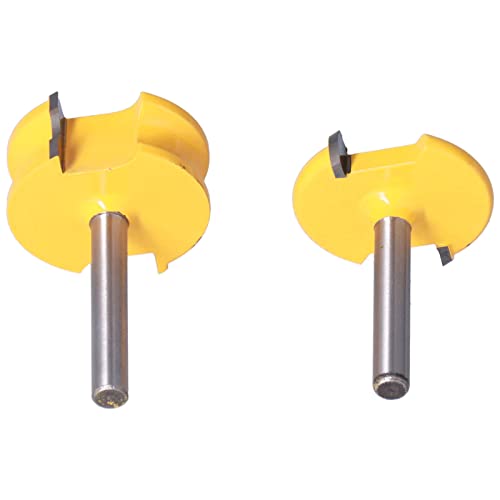 LUCKDANO T -Router -Bit, Schlitzschneider Router Bit T Slot Shank Silber Gelbe Perlengelenk 2pcs 1/4in für Holzbearbeitung LUCKDANO T -Router -Bit, Schlitzschneider Router Bit T Slot Shank Silber Gelbe Perlengelenk 2pcs 1/4in für Holzbearbeitung von LUCKDANO