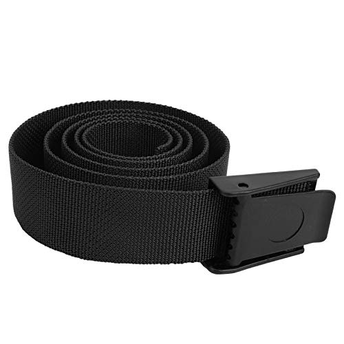 LUCKDANO Tauchgürtel, Gewichtsgürtel -Tauchgewichtsgürtel mit Plastikschnallen Nylon Zum Tauchen, Schnorcheln und Freitauchen (Black) von LUCKDANO