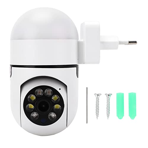 LUCKDANO WLAN-Überwachungskamera WiFi PTZ 360 ° View 2MP 1080p HD Color Night Motion Detection Auto Tracking IP66 mit Integriertem Mikrofon-Lautsprecher von LUCKDANO