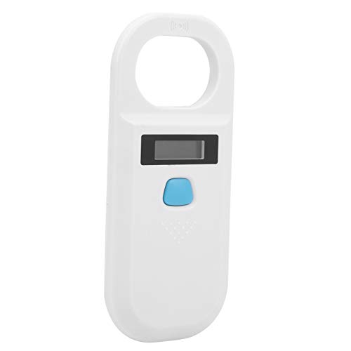 LUCKDANO Wiederaufladbarer Handheld-Leser Niederfrequenz-Tier-Tag-Scanner für Kleine Tiermanagement (White) von LUCKDANO