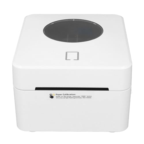Thermo-Etikettendrucker 4x6, Hochgeschwindigkeits-Stapeldruck 160 Mm/s Weiß, Stabile Leistung, Dual-Mediensensor, 100-mm-Papierrolle, kein Karbonband, 203 DPI, Kompatibel mit OS Thermo-Etikettendrucker 4x6, Hochgeschwindigkeits-Stapeldruck 160 Mm/s Weiß, Stabile Leistung, Dual-Mediensensor, 100-mm-Papierrolle, kein Karbonband, 203 DPI, Kompatibel mit OS von LUCKDANO