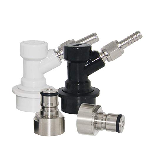 Kugel Lock Keg Kupplung Adapter – Edelstahl Kugelschloss Quick Disconnect Umrüstkit für Heimbrauen von LUCKEG