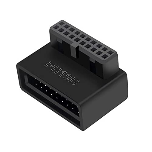 LUCKGONI Computer Motherboard Header Adapter USB 3.0 19P/20P 90 Grad L rechtwinkliger Desktop Konverter Motherboard Konverter von LUCKGONI