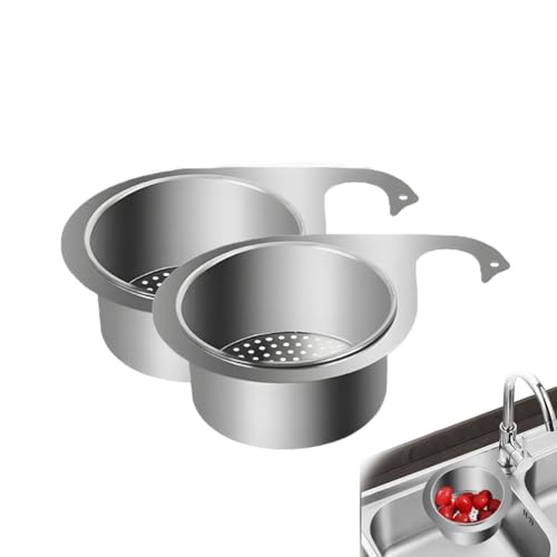 2 Stück Siebkorb aus Edelstahl in Schwanenform für die Spüle, Waschbecken sieb aus Edelstahl, Spülbecken Sieb, Spülbeckensieb Hängendes Filterkorb, Waschbecken Sieb Kueche Essensreste Sieb Spülbecken 2 Stück Siebkorb aus Edelstahl in Schwanenform für die Spüle, Waschbecken sieb aus Edelstahl, Spülbecken Sieb, Spülbeckensieb Hängendes Filterkorb, Waschbecken Sieb Kueche Essensreste Sieb Spülbecken von LUCKKY