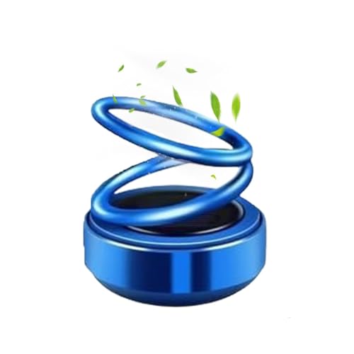 2025 New Portable Kinetic Molecular Heater, Tragbare Knetische Molekularheizung, Solar Drehbar Doppelter Ring Aufhängung Auto Aromatherapie Ornament, Tragbare Kinetische Mini-Heizung (Blau) von LUCKKY