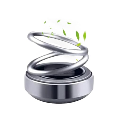 2025 New Portable Kinetic Molecular Heater, Tragbare Knetische Molekularheizung, Solar Drehbar Doppelter Ring Aufhängung Auto Aromatherapie Ornament, Tragbare Kinetische Mini-Heizung (Grau) von LUCKKY