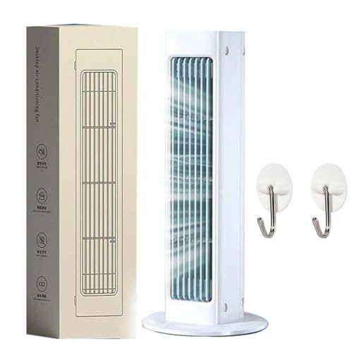 Breezamax, Breeze Max Air Cooler, Qinux Brizaac - Beat the Scorching Heat & Humidity Instantly,2025 Neue Tragbare Wand Klimaanlage ohne Bohren,3 Geschwindigkeit Mini Klimageräte Kühlventilator (Weiß) von LUCKKY