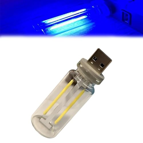 Illuminajdm Retro-Inspired Interior Mood Lamps, USB Touch Night Light, Retro-inspirierte Innenraum-Stimmungslampen, USB Auto Led Innenbeleuchtung, Plug-in USB Automotive Interface Nachtlampen (Blau) von LUCKKY