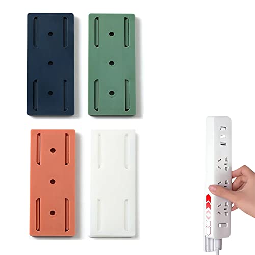 LUCKKY 4 Stück Selbstklebender Stanzfreier Sockelhalter,Selbstklebender Steckdosenhalter Fixierer Wandhalterung Steckdose Fixierer Halterung Ständer,teckdosenleiste,Selbstklebende Power Board-Halter LUCKKY 4 Stück Selbstklebender Stanzfreier Sockelhalter,Selbstklebender Steckdosenhalter Fixierer Wandhalterung Steckdose Fixierer Halterung Ständer,teckdosenleiste,Selbstklebende Power Board-Halter von LUCKKY