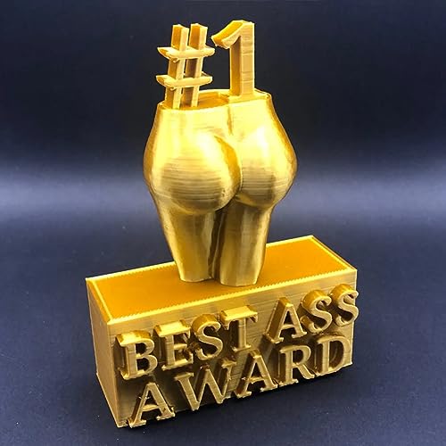 LUCKKY Best Boobs/Ass Award, Funny Adult Trophy Ornament, kreative Körperfigur-Skulptur Kunstharz-Kunsthandwerk Po-/Brust-Skulptur, Lustige Ass/Boobs Award Trophäe Desktop-Dekor (L, A) von LUCKKY