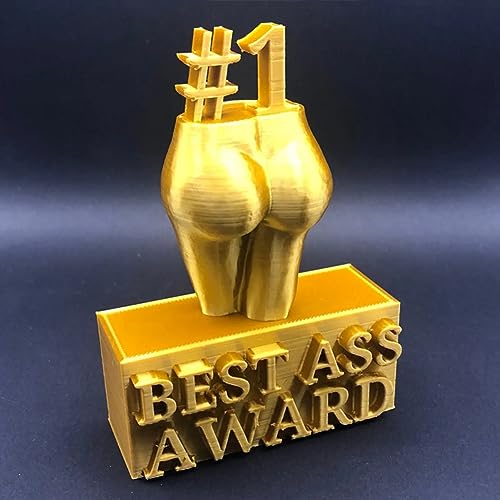 LUCKKY Best Boobs/Ass Award, Funny Adult Trophy Ornament, kreative Körperfigur-Skulptur Kunstharz-Kunsthandwerk Po-/Brust-Skulptur, Lustige Ass/Boobs Award Trophäe Desktop-Dekor (M, A) von LUCKKY