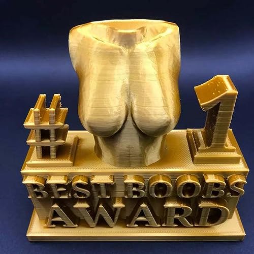 LUCKKY Best Boobs/Ass Award, Funny Adult Trophy Ornament, kreative Körperfigur-Skulptur Kunstharz-Kunsthandwerk Po-/Brust-Skulptur, Lustige Ass/Boobs Award Trophäe Desktop-Dekor (M, B) von LUCKKY