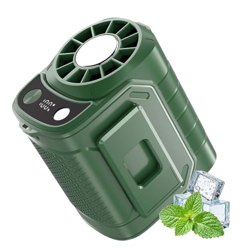 LUCKKY Multi-Function Waist-Mount Portable Fan, Tragbarer Taillen-Clip-Ventilator, Mini USB Ventilator, Gurtventilator mit Ladefunktion, 5 Geschwindigkeiten mit LED-Beleuchtung Clip Ventilator (Grün) LUCKKY Multi-Function Waist-Mount Portable Fan, Tragbarer Taillen-Clip-Ventilator, Mini USB Ventilator, Gurtventilator mit Ladefunktion, 5 Geschwindigkeiten mit LED-Beleuchtung Clip Ventilator (Grün) von LUCKKY