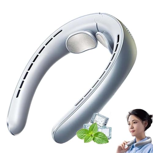 Libiyi Ribili Cooling Ace, Rtako Tragbarer Nackenventilator, 4000mah Akku Hals Ventilator Wiederaufladbarer, 3 Geschwindigkeiten Faltbarer USB Ventilator Leise Mini Ventilator für Reise Außen (Blau) Libiyi Ribili Cooling Ace, Rtako Tragbarer Nackenventilator, 4000mah Akku Hals Ventilator Wiederaufladbarer, 3 Geschwindigkeiten Faltbarer USB Ventilator Leise Mini Ventilator für Reise Außen (Blau) von LUCKKY