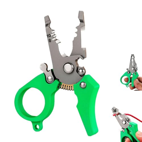 Mini Multi-Tool Wire Stripper, Mini-Multiwerkzeug-Abisolierzange, 6 in 1Multifunktionale Abisolierzangen Elektrische Zange Abisolierwerkzeug für Elektrische Reparatur (1 Stück) von LUCKKY