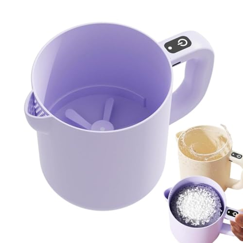 Multi-Function Electric Egg Churn, 2-in-1-Schneebesen & Filter für Eier, Kabelloser Handmixer & Sieb, 1L große Kapazität mit eingebauter Filterplatte, Elektrischer Schneebesen, Handmixer (Lila) Multi-Function Electric Egg Churn, 2-in-1-Schneebesen & Filter für Eier, Kabelloser Handmixer & Sieb, 1L große Kapazität mit eingebauter Filterplatte, Elektrischer Schneebesen, Handmixer (Lila) von LUCKKY