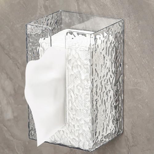 Multifunctional Glacier Pattern Tissue Box, Multifunktionale Tissue-Box mit Gletschermuster, Taschentuchbox Wand, Selbstklebender Kosmetiktücher Halter Wand, Ohne Bohren Transparent Handtuchspender Multifunctional Glacier Pattern Tissue Box, Multifunktionale Tissue-Box mit Gletschermuster, Taschentuchbox Wand, Selbstklebender Kosmetiktücher Halter Wand, Ohne Bohren Transparent Handtuchspender von LUCKKY