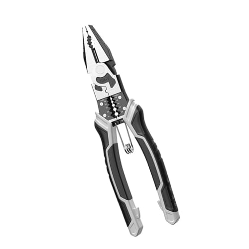 Multifunctional Professional Universal Pliers, Multifunktionale professionelle Universalzange, Kombizange mit Abisolierzange, Spitzzange, Multifunktionaler Drahtschneider und Abisolierzange (A) von LUCKKY