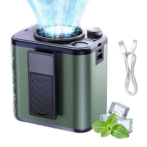 Portable Adjustable Cooling Waist Fan,Taillen Clip Ventilator mit 150 Geschwindigkeiten Starker Luftstrom,Tragbarer USB Ventilator Wiederaufladbar mit LED-Anzeige,Freihändiger Hüftventilator (Grün) Portable Adjustable Cooling Waist Fan,Taillen Clip Ventilator mit 150 Geschwindigkeiten Starker Luftstrom,Tragbarer USB Ventilator Wiederaufladbar mit LED-Anzeige,Freihändiger Hüftventilator (Grün) von LUCKKY