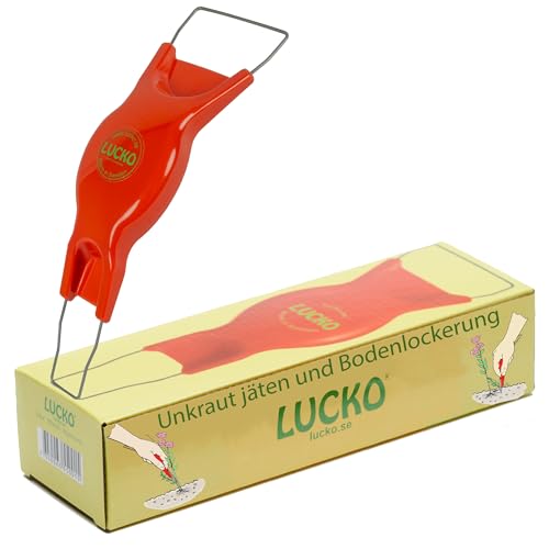 LUCKO Jätefaust Rot Gartenwerkzeug Unkraut Entferner Gerät Gartenzubehör Garten Gadgets Hochbeet Zubehör Unkrautstecher Gartenkralle Gartenhelfer von LUCKO