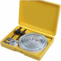 13-teiliges Lochsägen-Set, Kohlenstoffstahl, für Holz, Gips, Kunststoff und Nichteisenmetalle von LUCKY-88