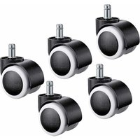 5 Stück Bürostuhlrollen, Universalrollen für Hartböden, Ersatzrollen für Bürostühle, Laminat, Parkett, Fliesen, 11 x 22 mm 5 Stück Bürostuhlrollen, Universalrollen für Hartböden, Ersatzrollen für Bürostühle, Laminat, Parkett, Fliesen, 11 x 22 mm von LUCKY-88