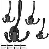 5-teilige Wandgarderobe, Retro-Garderobe mit Doppelhaken für Bad und Küche 5-teilige Wandgarderobe, Retro-Garderobe mit Doppelhaken für Bad und Küche von LUCKY-88