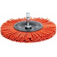 Carivent 100-mm-Rundbürste zum Reinigen und Schleifen von Holz für Schraubendreher/Bohrmaschinen. Aggressives Nylon mit 6,35-mm-Sechskantschaft. Carivent 100-mm-Rundbürste zum Reinigen und Schleifen von Holz für Schraubendreher/Bohrmaschinen. Aggressives Nylon mit 6,35-mm-Sechskantschaft. von LUCKY-88