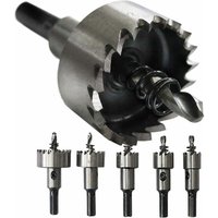 HSS-Kobaltstahl-Lochsägen-Set mit 5 Bohrern: 16 + 18,5 + 20 + 25 + 30 mm, HSS-Kobalt, M35, HRC 64–66, Edelstahl HSS-Kobaltstahl-Lochsägen-Set mit 5 Bohrern: 16 + 18,5 + 20 + 25 + 30 mm, HSS-Kobalt, M35, HRC 64–66, Edelstahl von LUCKY-88