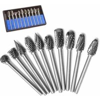 Hartmetall-Rotationsfräser, zweischneidig, 3-mm-Schaft, für Rotationswerkzeuge. 10 Stück Hartmetall-Rotationsfräser, zweischneidig, 3-mm-Schaft, für Rotationswerkzeuge. 10 Stück von LUCKY-88