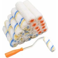 Mini-Farbroller, 20 Stück kleine Farbrollerpinsel Mini-Farbhüllen für Heimdekoration Wand Boden Garten Decke Tür von LUCKY-88