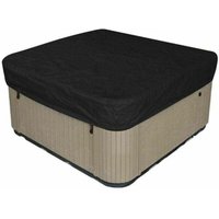 Quadratische Poolabdeckung, Solar-Poolabdeckung, elastischer Saum, wasserdichte Spa-Abdeckung, Schutzabdeckung für den Außenbereich, Schwarz, 218 x von LUCKY-88