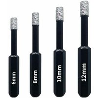 Set mit 4 Diamantbohrern für Fliesen, Keramik, Feinsteinzeug, Glas und Stein. Professionelle Diamant-Lochsägen – 6 mm, 8 mm, 10 mm, 12 mm Set mit 4 Diamantbohrern für Fliesen, Keramik, Feinsteinzeug, Glas und Stein. Professionelle Diamant-Lochsägen – 6 mm, 8 mm, 10 mm, 12 mm von LUCKY-88
