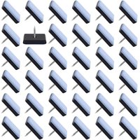 Set mit 50 Teflon-Möbelgleitern, Möbelgleiter mit Nägeln, 25x25mm Nagel-Stuhlgleiter von LUCKY-88