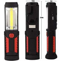 Wiederaufladbare freihändige LED-Taschenlampe [2018 NEUE VERSION] 3 W COB-LED-Arbeitsleuchte 2-in-1-Taschenlampe für von LUCKY-88