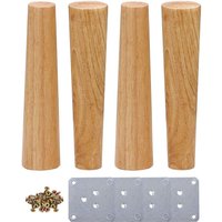 x 15 cm Massivholz-Möbelbeine für Tisch, Bett, Kleiderschrank mit Montageplatten und Schrauben x 15 cm Massivholz-Möbelbeine für Tisch, Bett, Kleiderschrank mit Montageplatten und Schrauben von LUCKY-88